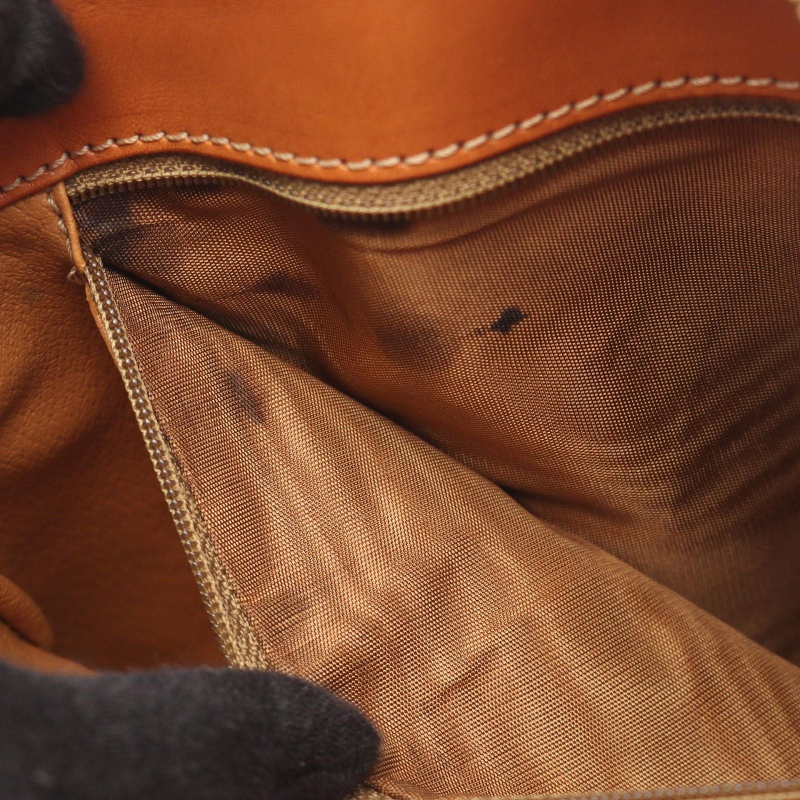 Celine Handbag Macadam Brown Canvas Leather — view 5