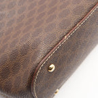 Celine Handbag Macadam Brown Canvas Leather — view 6