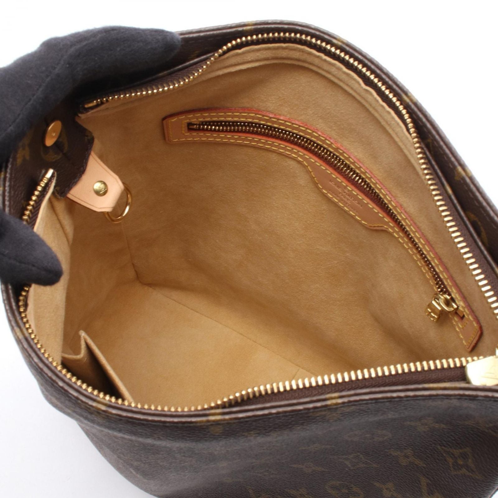 Louis Vuitton Shoulder Bag Looping GM Canvas Leather — view 3