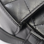 Chanel Shoulder Bag Quilted Round 2-Way Black Leather Chain — view 6