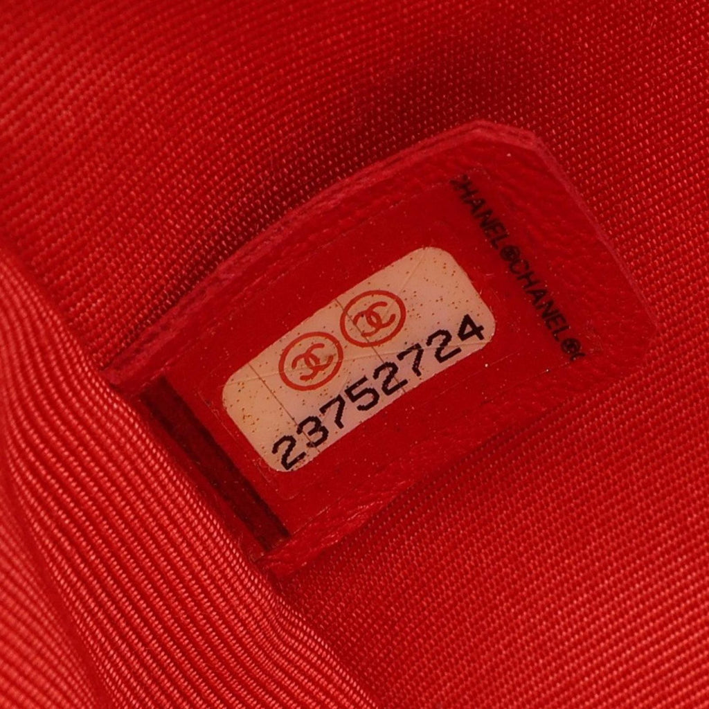 Chanel Shoulder Bag Quilted Top Handle 2-Way Red Leather Chain — view 5