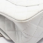 Chanel Shoulder Bag 2.55 Quilted Mademoiselle Chain Silver Leather Double Flap — view 8
