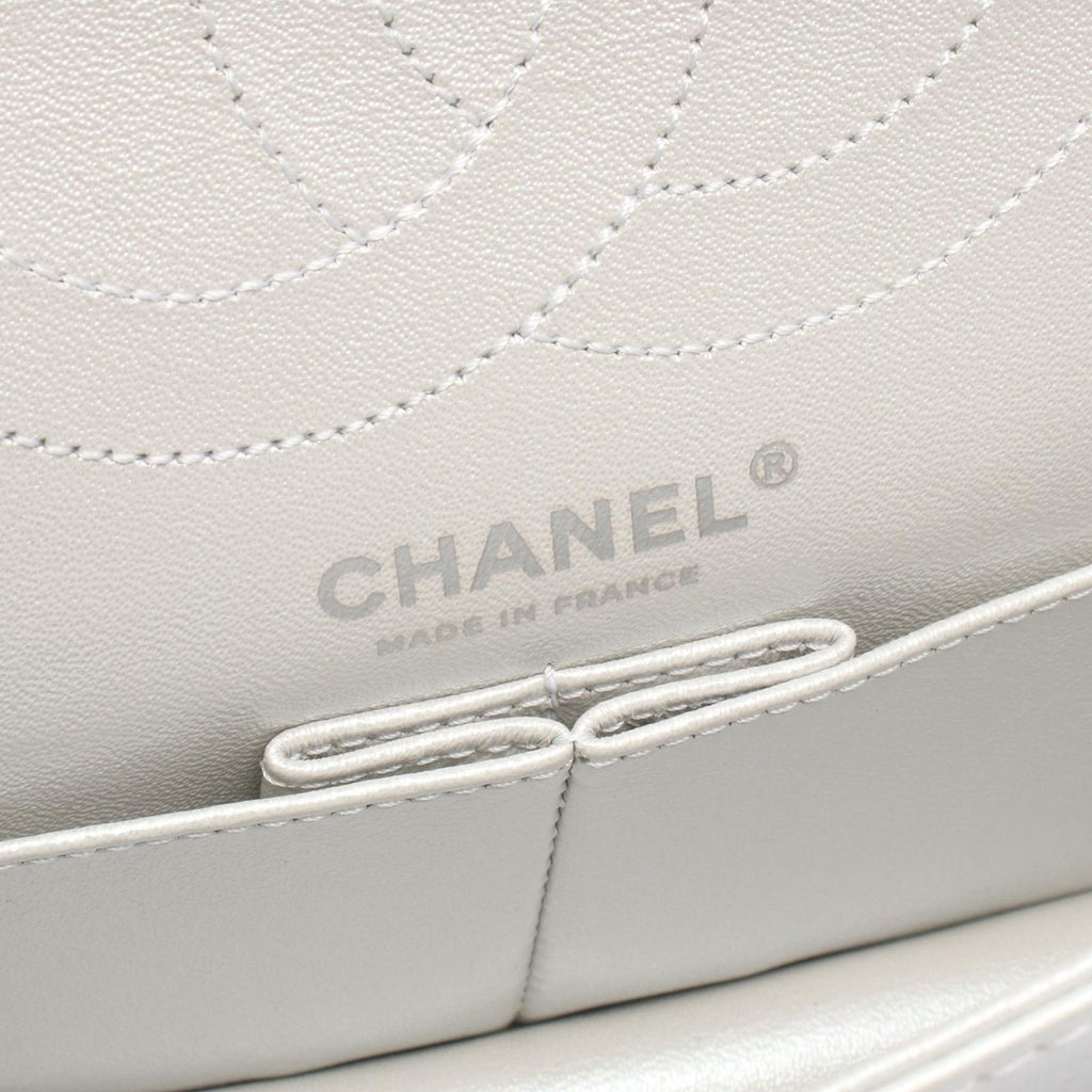 Chanel Shoulder Bag 2.55 Quilted Mademoiselle Chain Silver Leather Double Flap — view 4