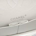 Chanel Shoulder Bag 2.55 Quilted Mademoiselle Chain Silver Leather Double Flap — view 4