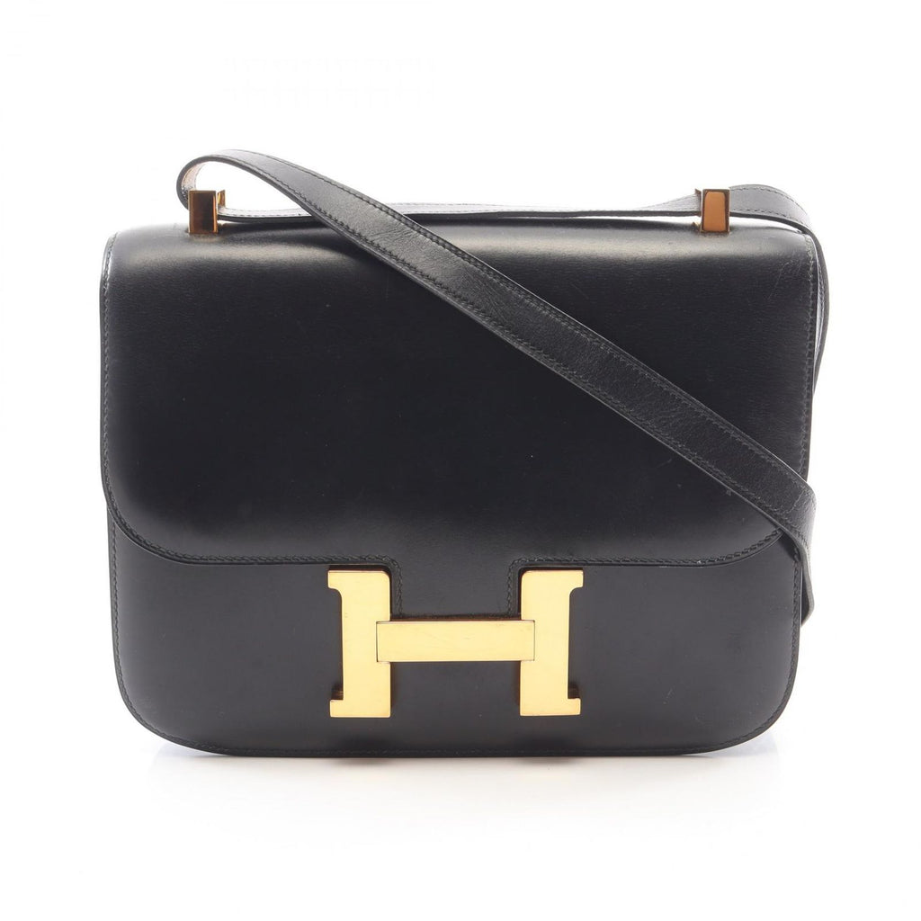 Hermes Shoulder Bag Constance 23 Black Calf