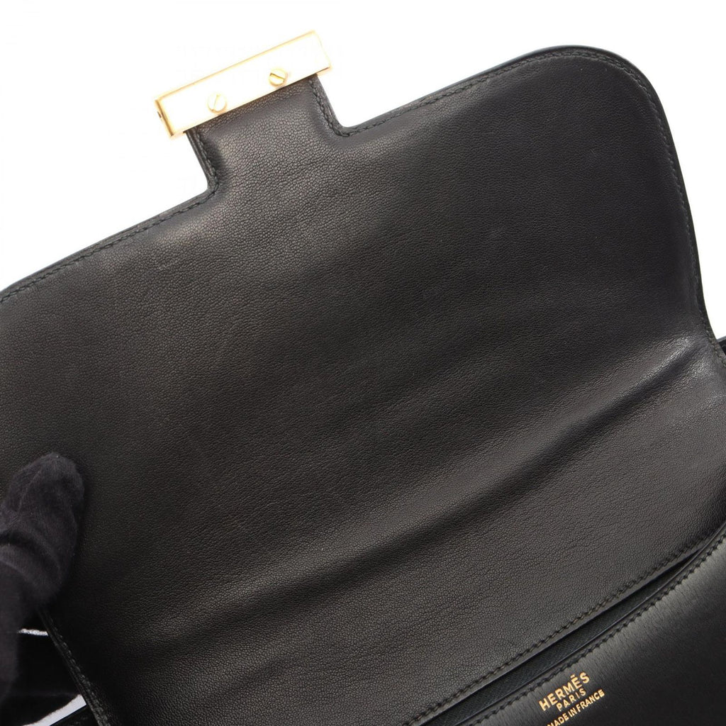 Hermes Shoulder Bag Constance 23 Black Calf — view 6