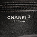 Chanel Shoulder Bag Quilted Antique Silver Black Caviar Leather Chain — view 4