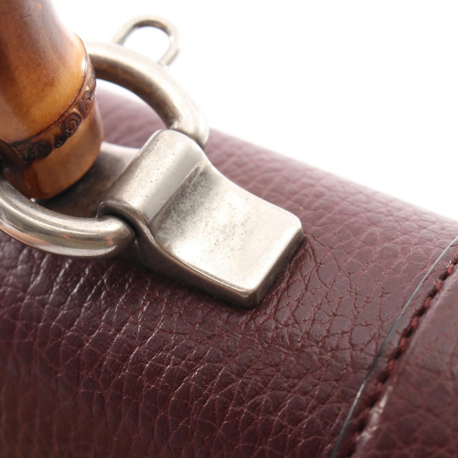 Gucci Handbag Dionysus Bamboo Rhinestone 2-Way Wine Leather — view 8