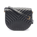Saint Laurent Paris Shoulder Bag Joan Black Leather
