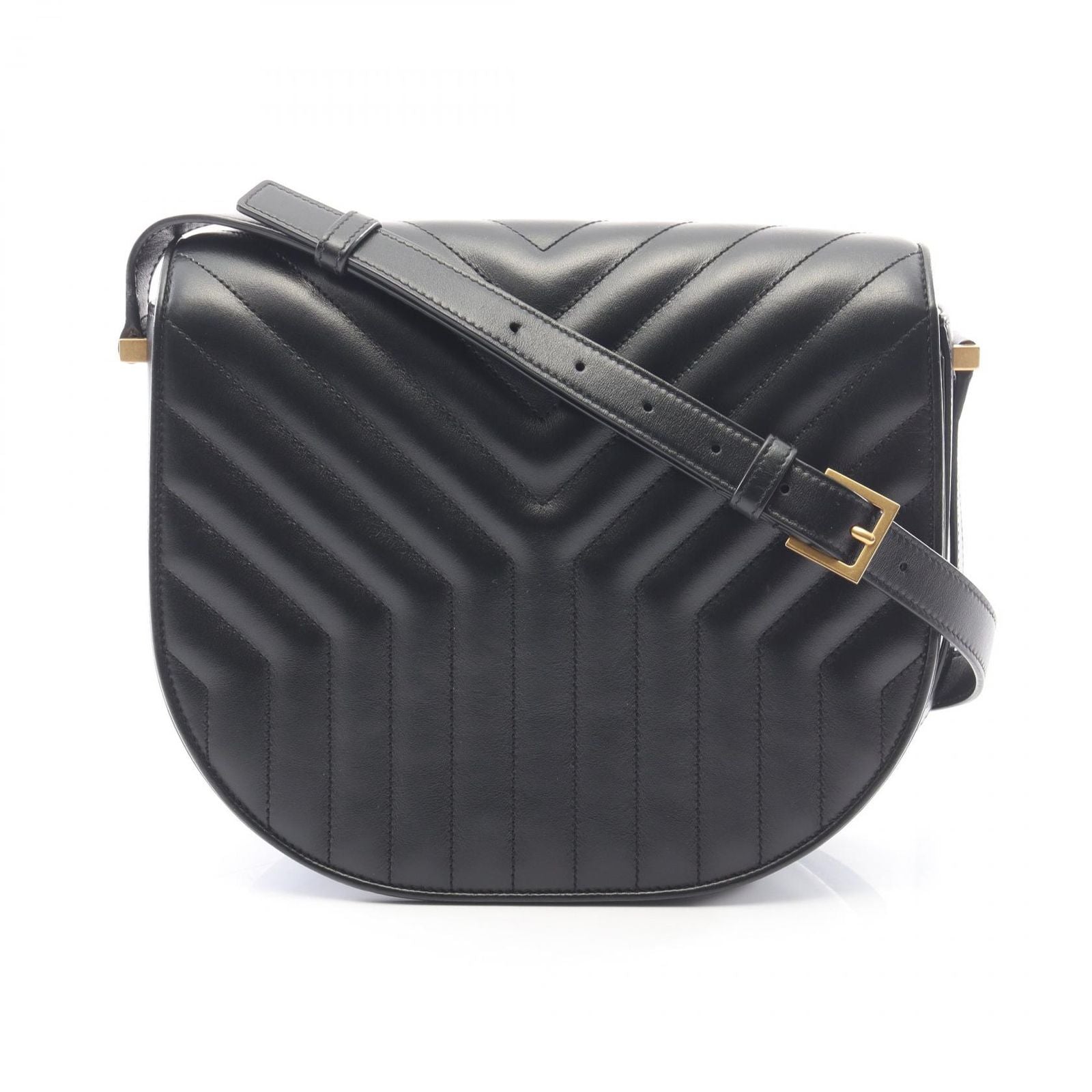 Saint Laurent Paris Shoulder Bag Joan Black Leather