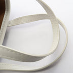 Louis Vuitton Handbag Nano Bucket 2-Way Blanc Canvas Leather — view 9