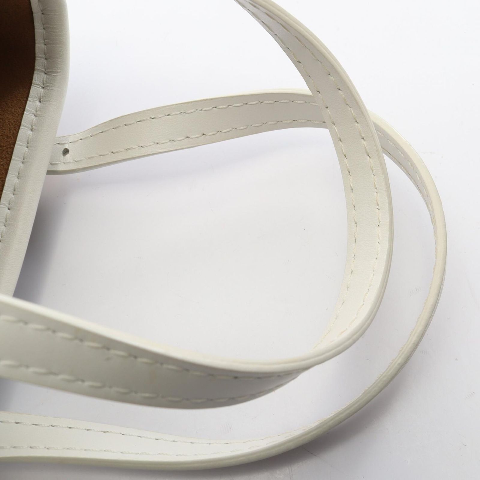 Louis Vuitton Handbag Nano Bucket 2-Way Blanc Canvas Leather — view 9