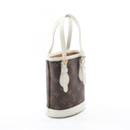 Louis Vuitton Handbag Nano Bucket 2-Way Blanc Canvas Leather — view 2