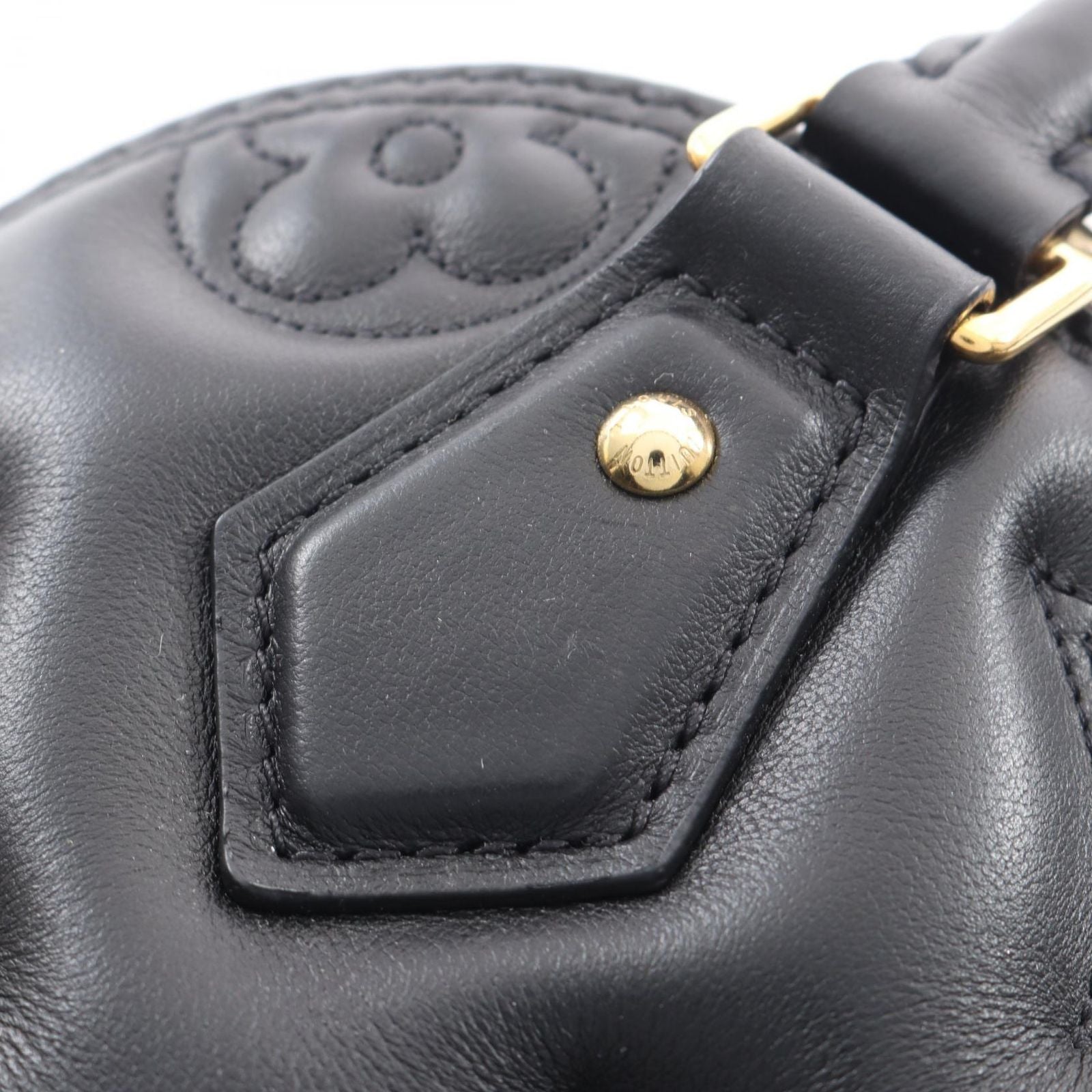 Louis Vuitton Handbag Alma Soft BB Bubble Glam 2-Way Noir Leather — view 8