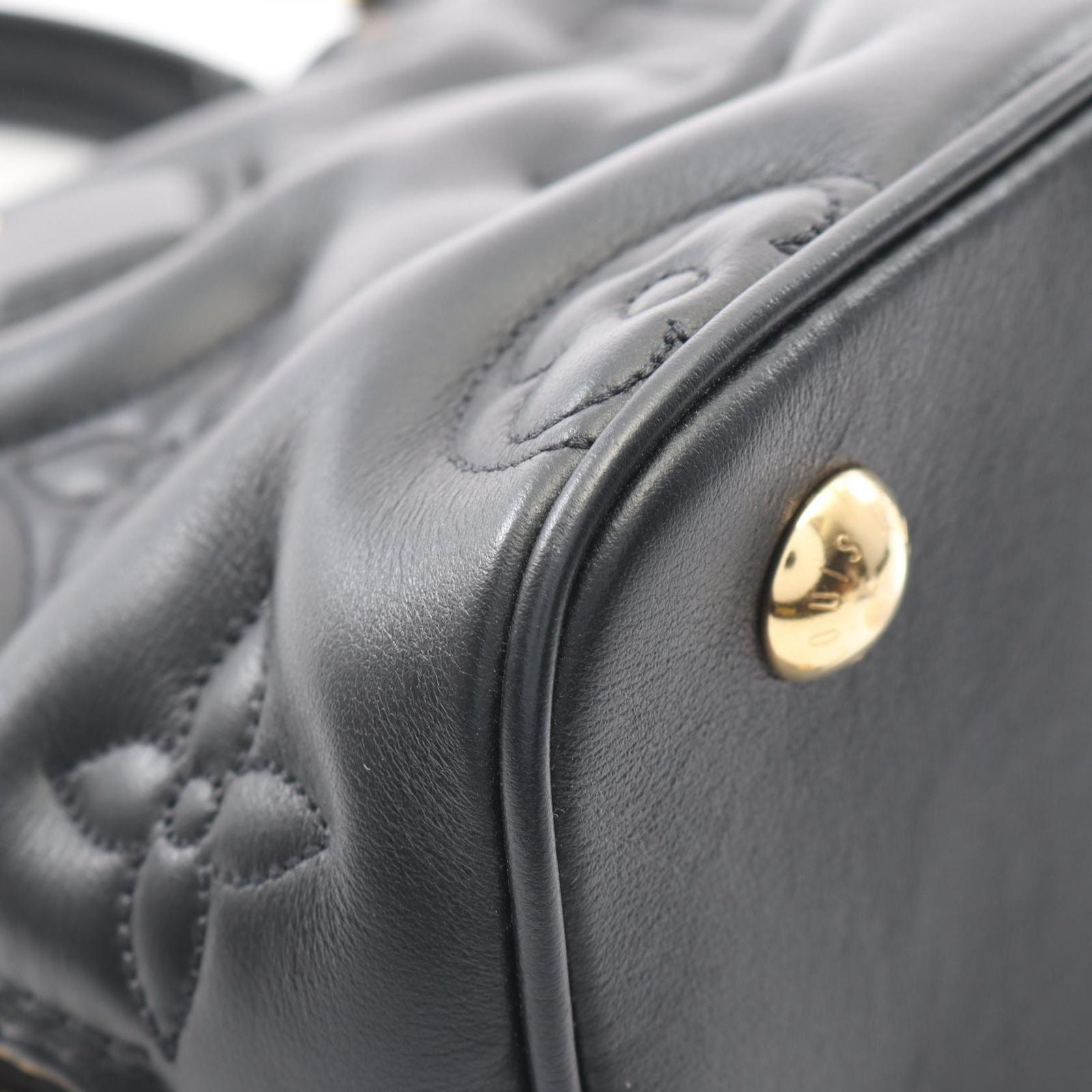Louis Vuitton Handbag Alma Soft BB Bubble Glam 2-Way Noir Leather — view 5