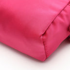 Prada Pouch Vela Magenta Nylon Saffiano Leather Triangle Logo — view 5