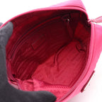 Prada Pouch Vela Magenta Nylon Saffiano Leather Triangle Logo — view 3