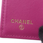 Chanel Trifold Wallet Classic Small Flap Quilted Purple Caviar Leather — view 6