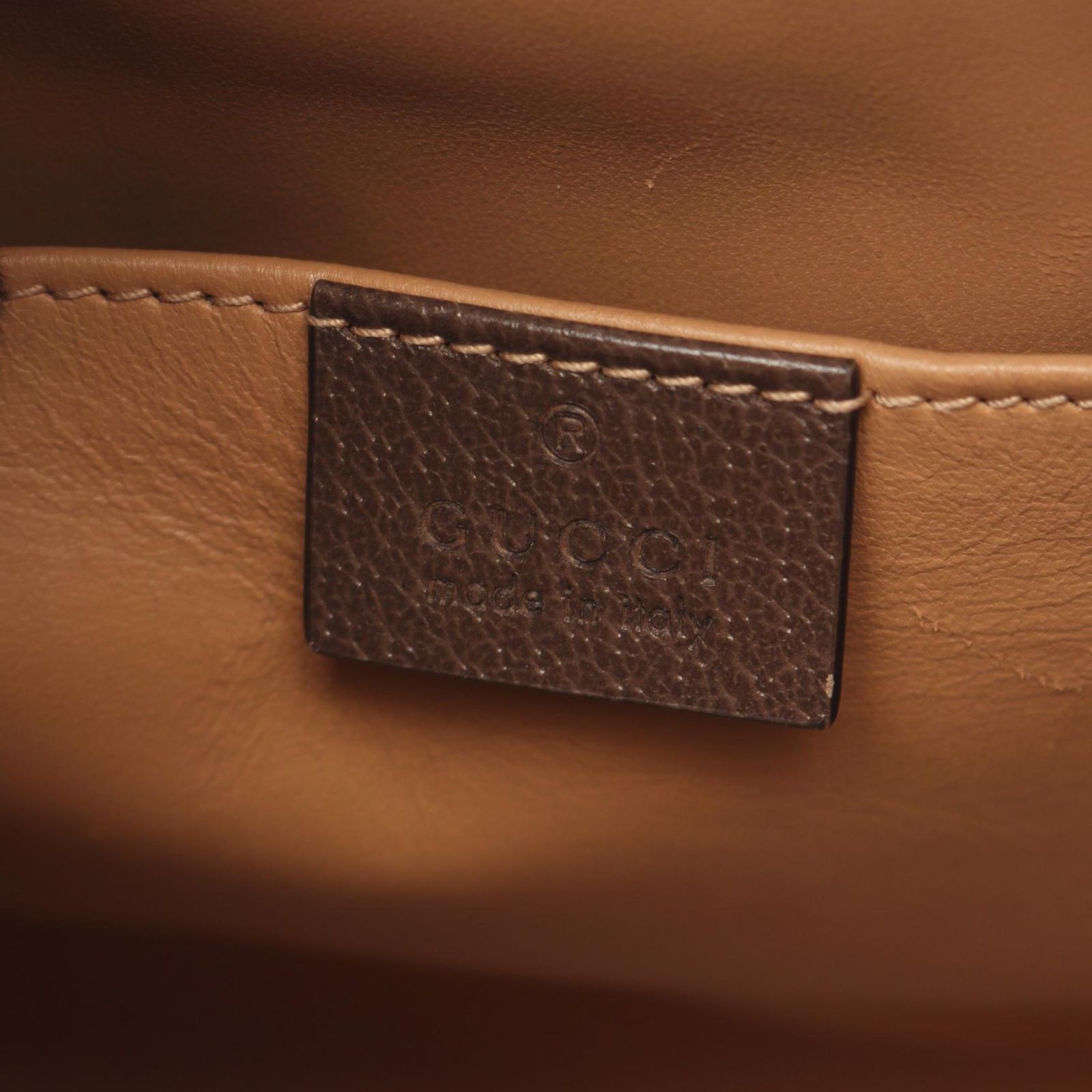 Gucci Handbag Diana Jumbo GG 2-Way Beige Dark Brown Canvas Leather Small — view 4