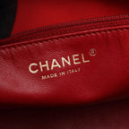 Chanel Tote Quilted Red Caviar Leather Chain — view 4