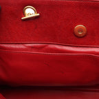 Chanel Tote Quilted Red Caviar Leather Chain — view 6