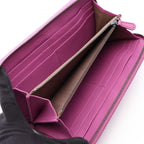 Bottega Veneta Round Wallet Intrecciato Purple Leather — view 3