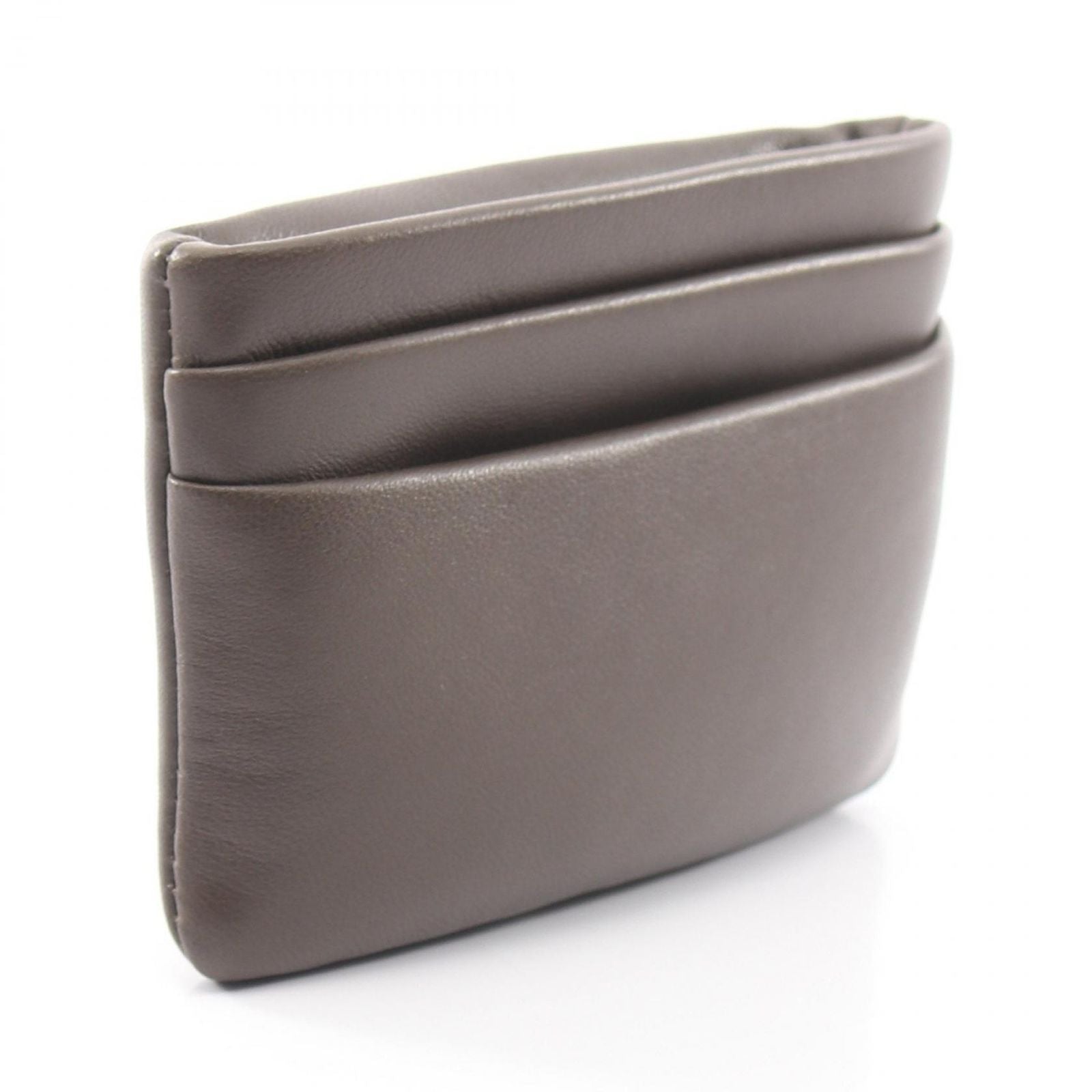 Saint Laurent Paris Coin Case Calypso Dark Khaki Leather — view 2