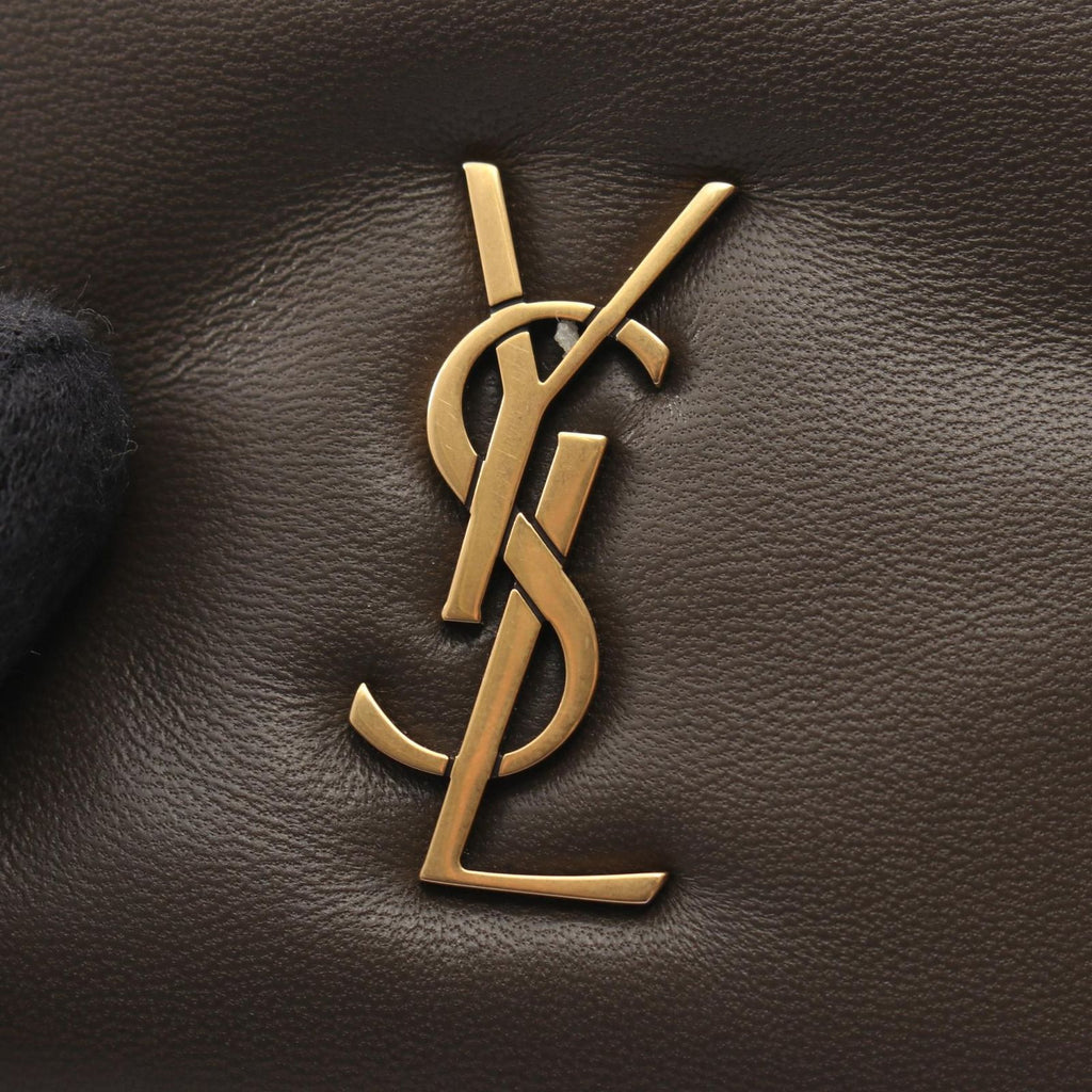Saint Laurent Paris Coin Case Calypso Dark Khaki Leather — view 7
