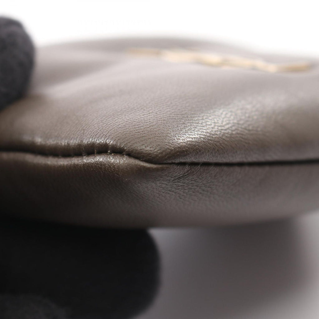 Saint Laurent Paris Coin Case Calypso Dark Khaki Leather — view 5