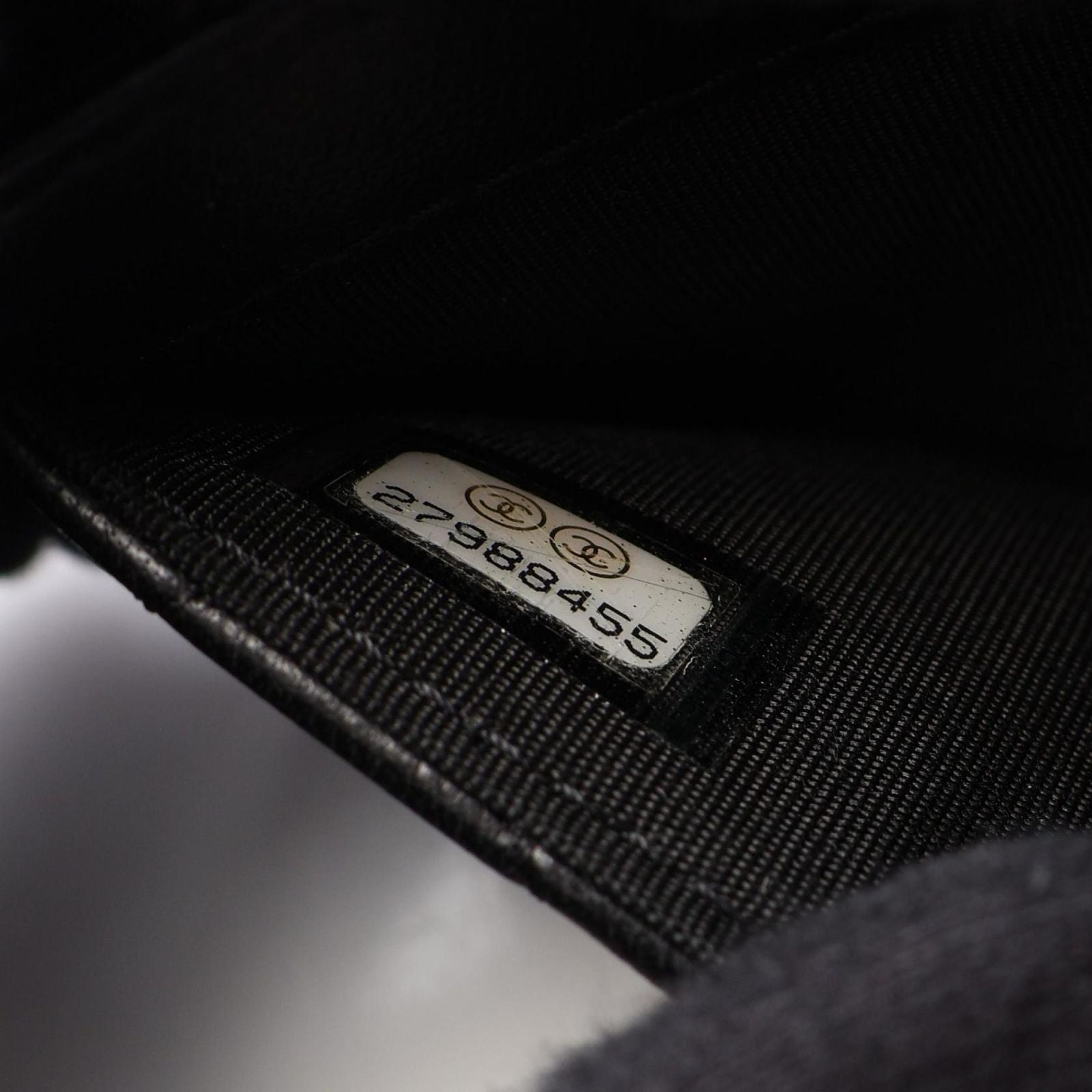 Chanel Card Case Quilted Black Lambskin — view 5