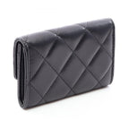 Chanel Card Case Quilted Black Lambskin — view 2