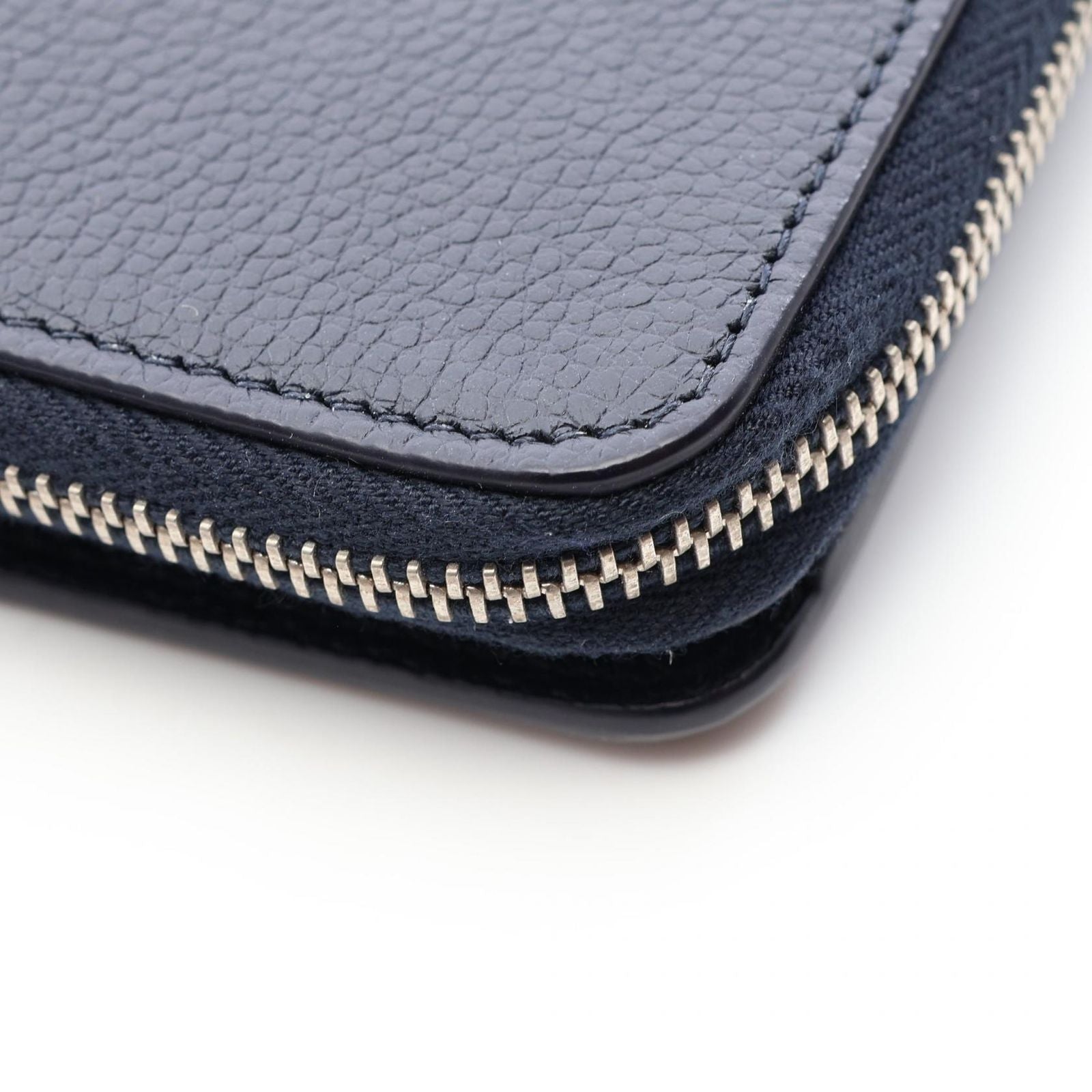 Saint Laurent Paris Bifold Wallet Rivegoche Navy Leather Round — view 7