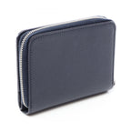 Saint Laurent Paris Bifold Wallet Rivegoche Navy Leather Round — view 2