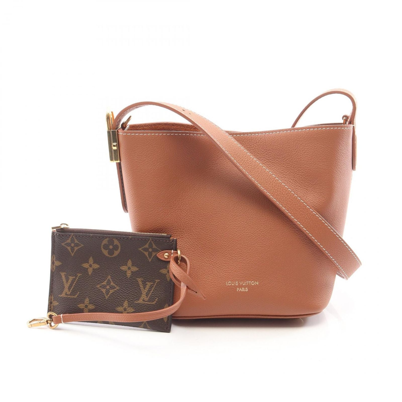 Louis Vuitton Shoulder Bag Lowkey All in BB Cognac Leather