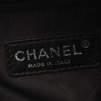 Chanel Shoulder Bag Air Line 2-Way Black Off White Fabric Leather — view 4