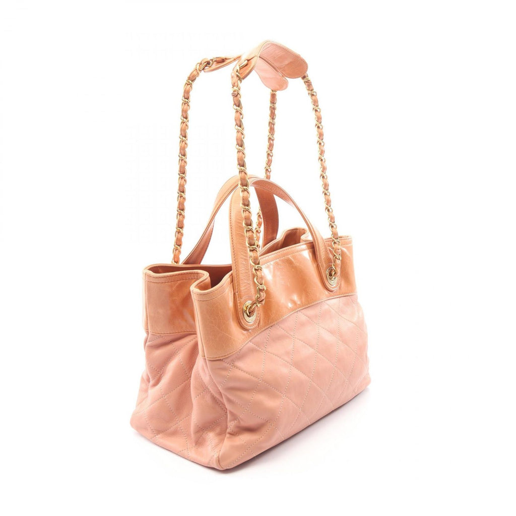 Chanel Handbag in the Mix 2-Way Dusty Pink Lambskin Leather in — view 2
