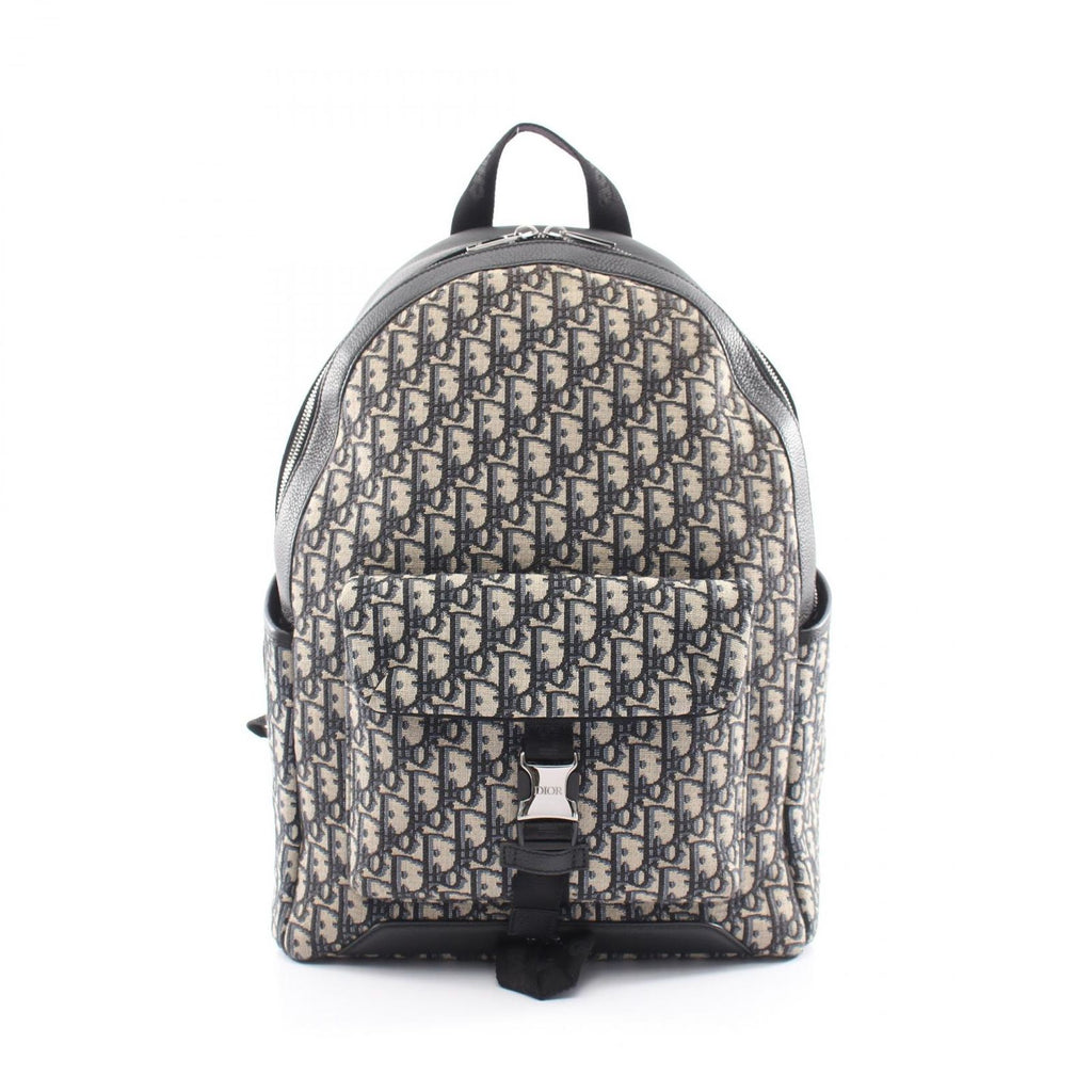 Dior Backpack Explorer Oblique Navy Canvas Leather