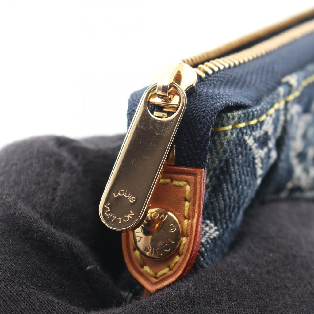 Louis Vuitton Pouch Trousse Rayet Blue Denim Leather — view 8