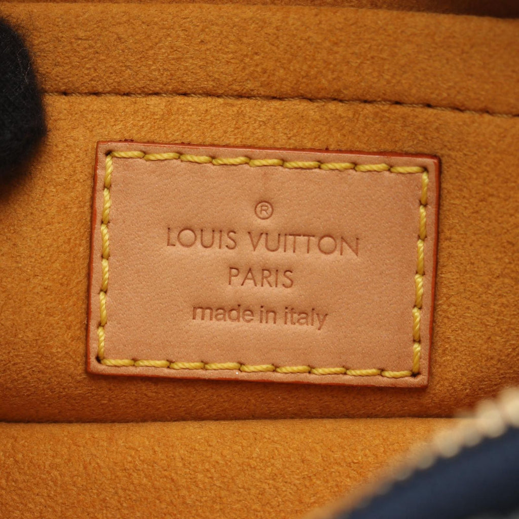 Louis Vuitton Pouch Trousse Rayet Blue Denim Leather — view 4