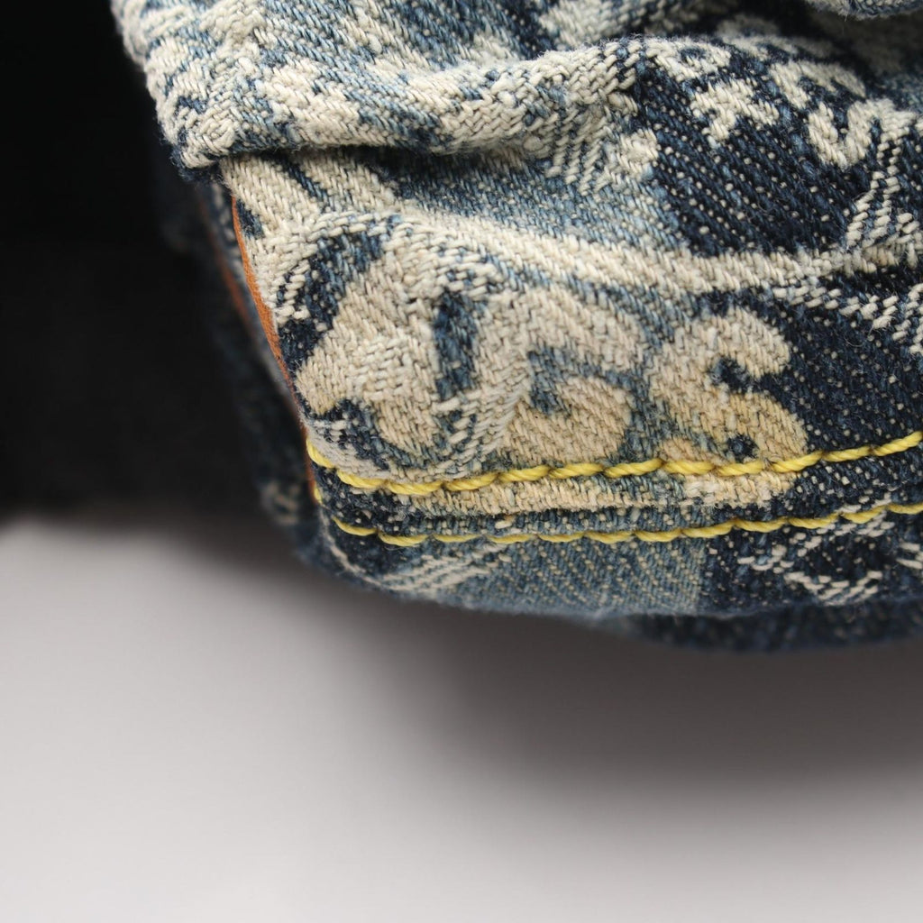Louis Vuitton Pouch Trousse Rayet Blue Denim Leather — view 6