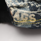 Louis Vuitton Pouch Trousse Rayet Blue Denim Leather — view 6