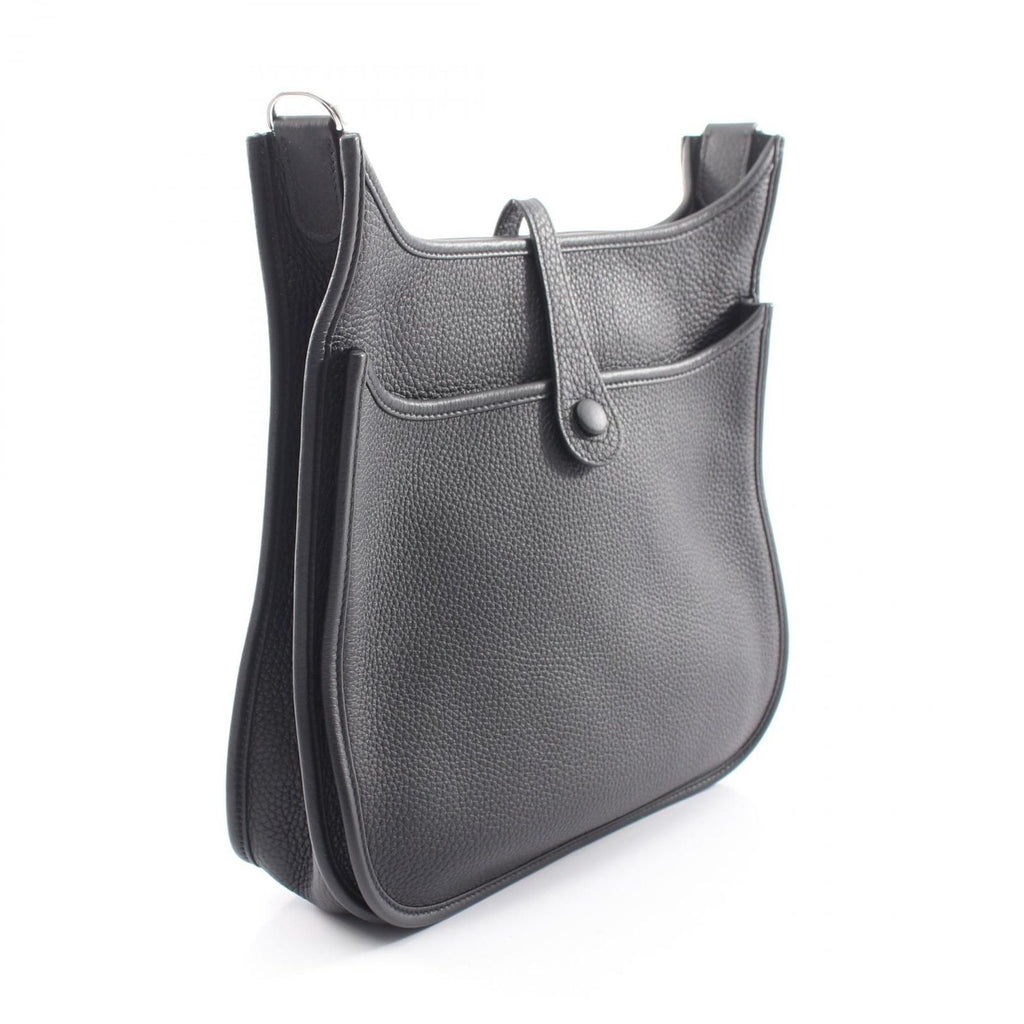 Hermes Shoulder Bag Evelyne 3 Trois PM Black Leather — view 2