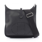Hermes Shoulder Bag Evelyne 3 Trois PM Black Leather