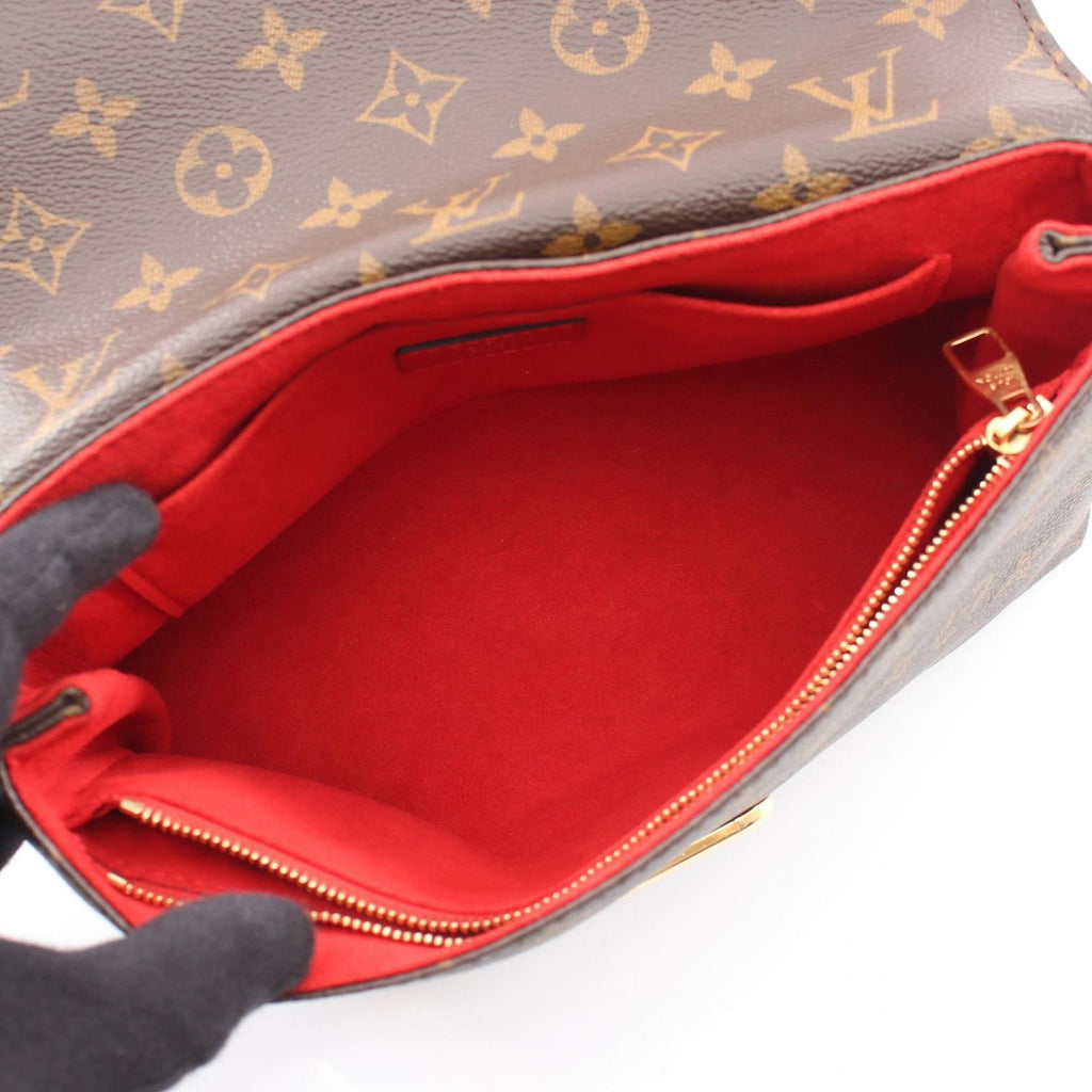 Louis Vuitton Shoulder Bag Saint Placide Cerise Canvas Leather — view 3