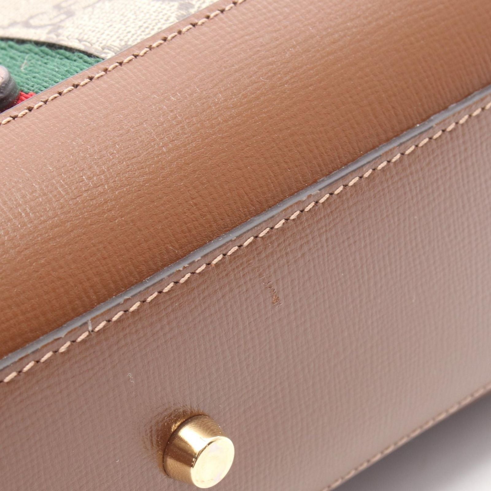 Gucci Handbag Jackie Small 2-Way Beige Brown Canvas Leather — view 5