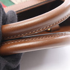 Gucci Handbag Jackie Small 2-Way Beige Brown Canvas Leather — view 6