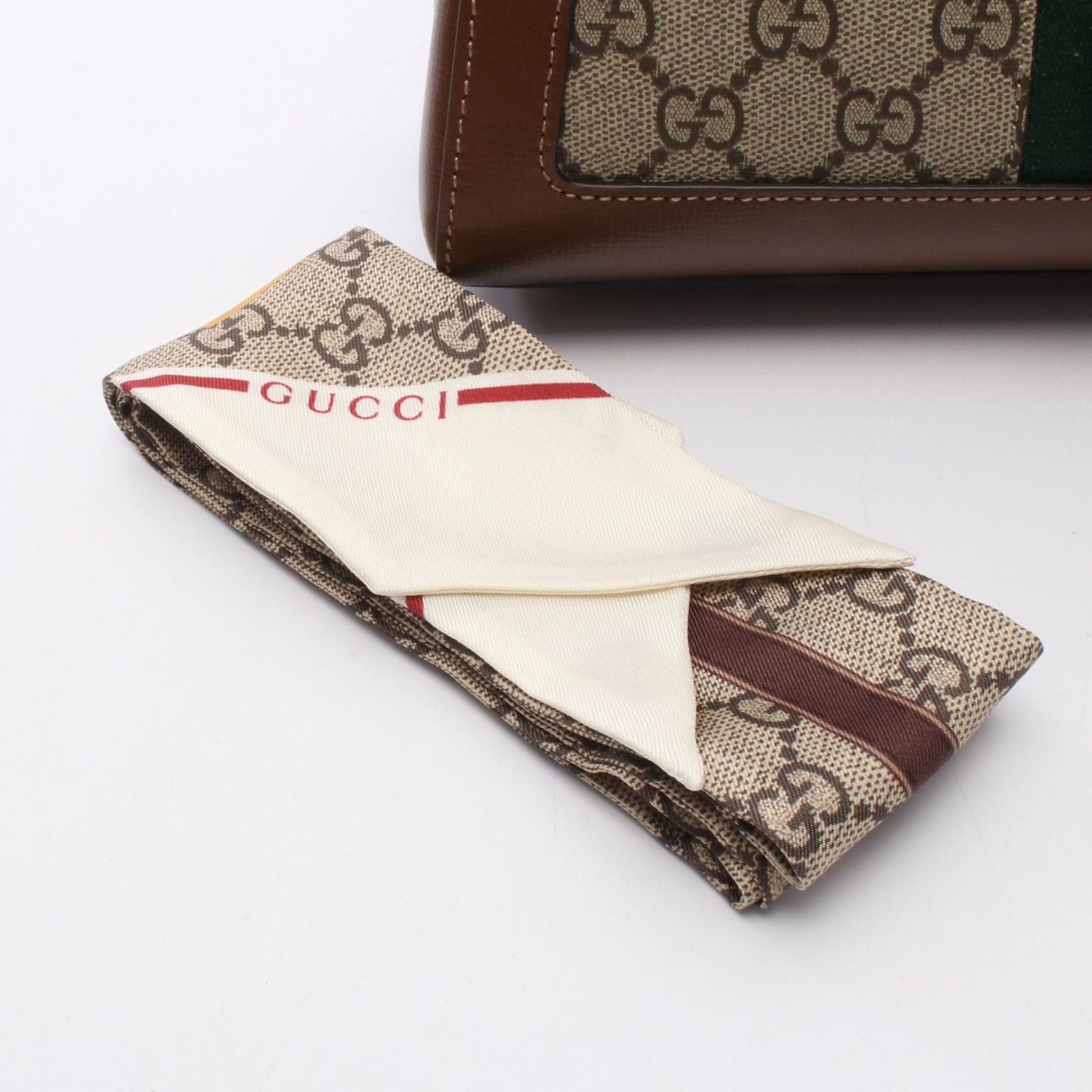 Gucci Handbag Jackie Small 2-Way Beige Brown Canvas Leather — view 8