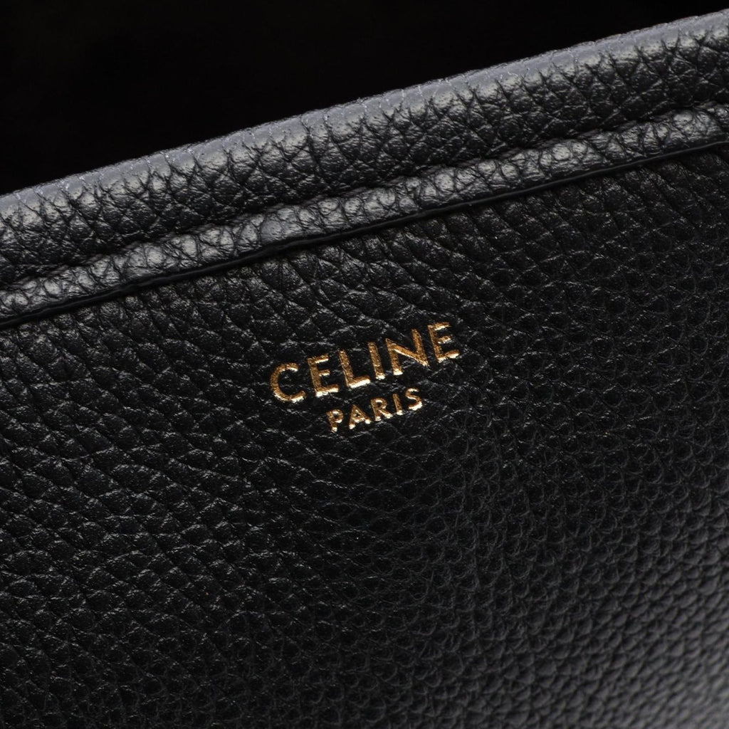 Celine Tote Small Fold Cover 2-Way Black Leather — view 4