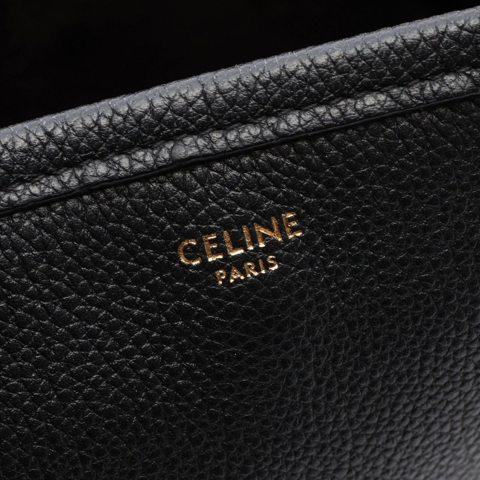 Celine Tote Small Fold Cover 2-Way Black Leather — view 4