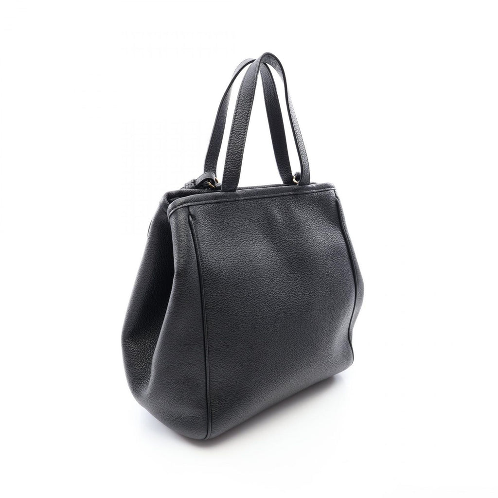 Celine Tote Small Fold Cover 2-Way Black Leather — view 2